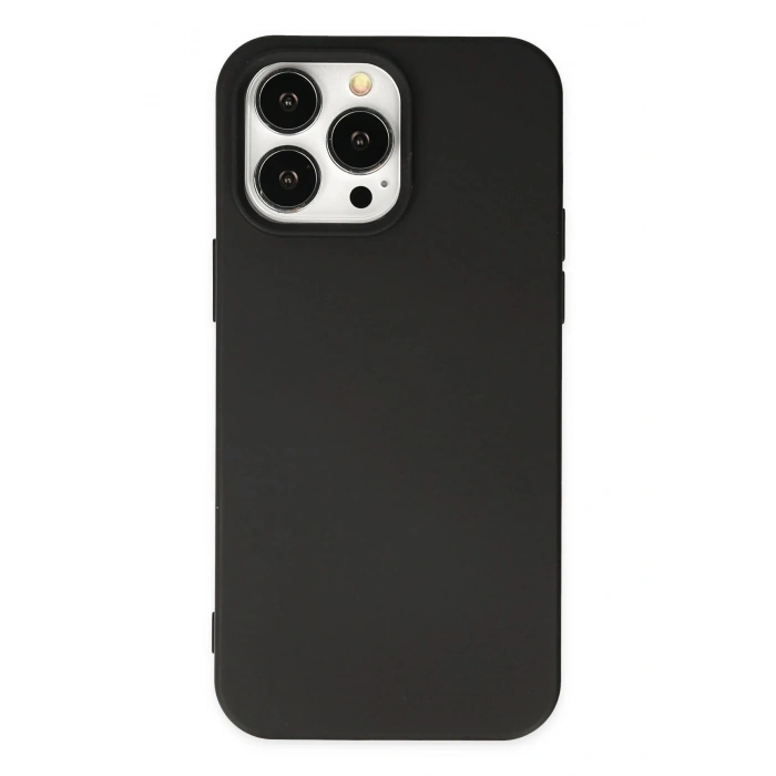Durukar®  iPhone 14 Pro Kılıf Nano içi Kadife Silikon - Siyah
