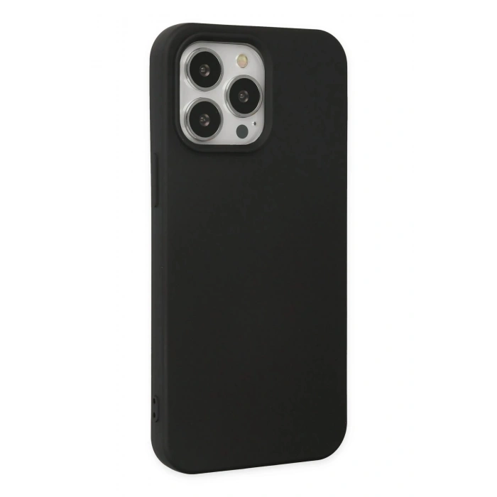 Durukar®  iPhone 14 Pro Kılıf Nano içi Kadife Silikon - Siyah