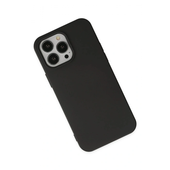 Durukar®  iPhone 14 Pro Kılıf Nano içi Kadife Silikon - Siyah