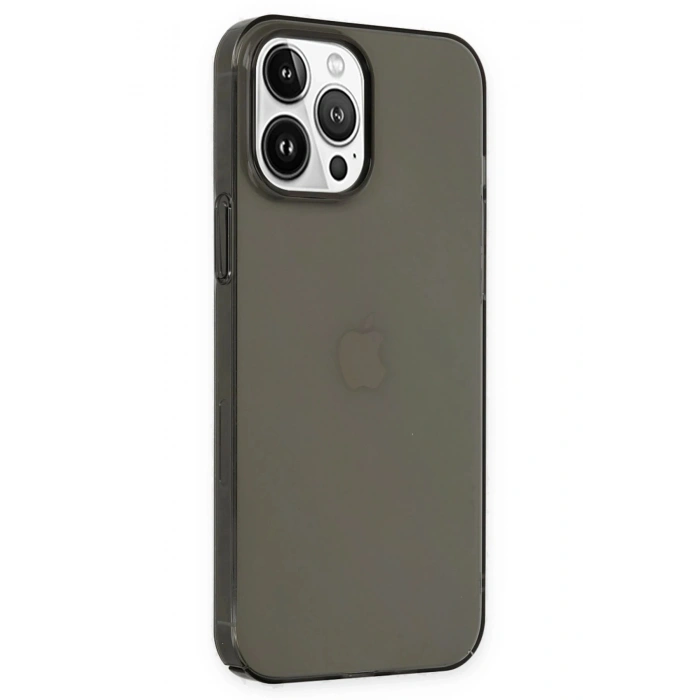 Durukar®  iPhone 14 Pro Kılıf Pc Sert Şeffaf Kapak - Siyah