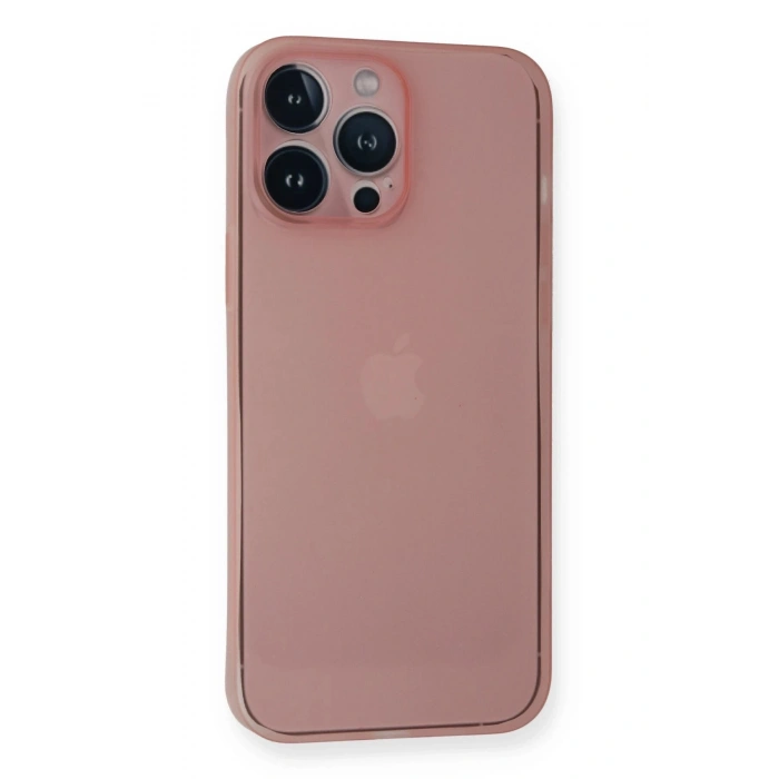 Durukar®  iPhone 14 Pro Kılıf PP Ultra İnce Kapak - Pembe