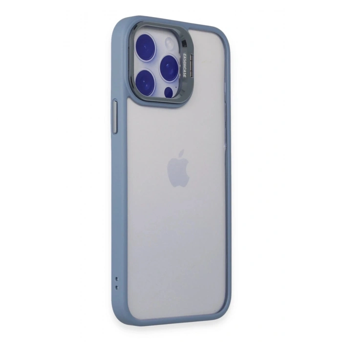 Durukar®  iPhone 14 Pro Kılıf Roblox Lens Standlı Kapak - Sierra Blue