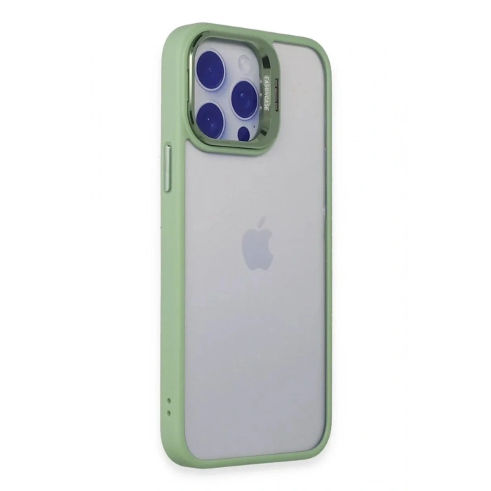 Durukar®  iPhone 14 Pro Kılıf Roblox Lens Standlı Kapak - Yeşil