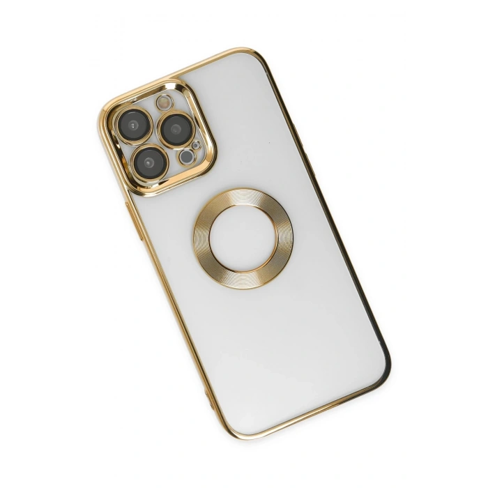 Durukar®  iPhone 14 Pro Kılıf Slot Silikon - Gold