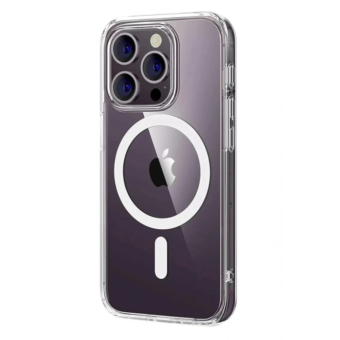 Durukar®   iPhone 14 Pro Max Combo Sert Şeffaf Magsafe Kapak - Şeffaf