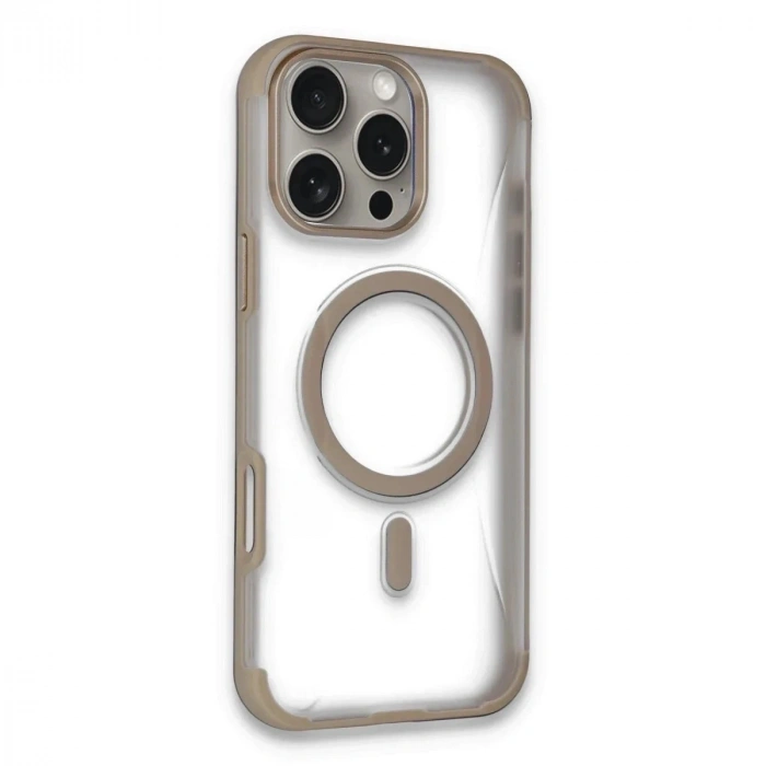 Durukar®  iPhone 14 Pro Max Hilton Magsafe Kapak - Gold