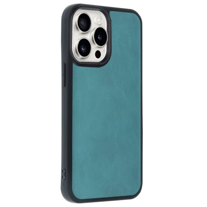Durukar®  iPhone 14 Pro Max Kılıf Aras Deri Kapak - Açık Yeşil