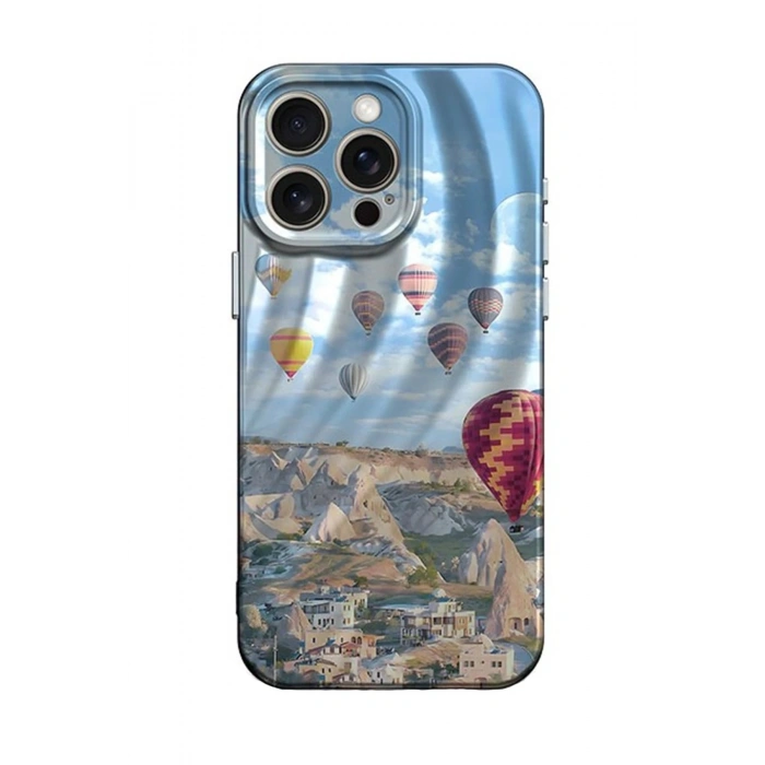 Durukar®  iPhone 14 Pro Max Kılıf Crew Desenli Kapak - Kapadokya