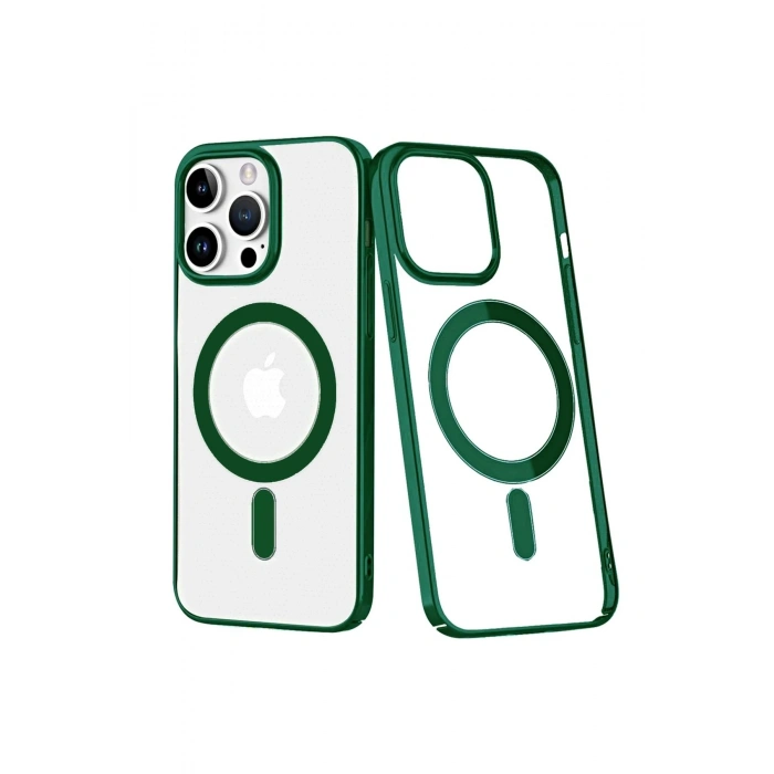 Durukar®  iPhone 14 Pro Max Kılıf Element Magneticsafe Sert Kapak - Köknar Yeşili
