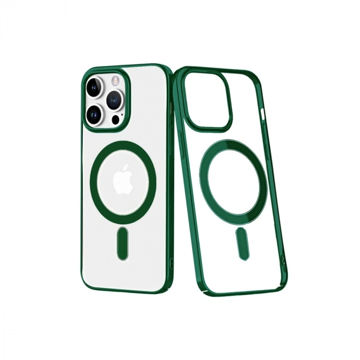 Durukar®  iPhone 14 Pro Max Kılıf Element Magneticsafe Sert Kapak - Köknar Yeşili