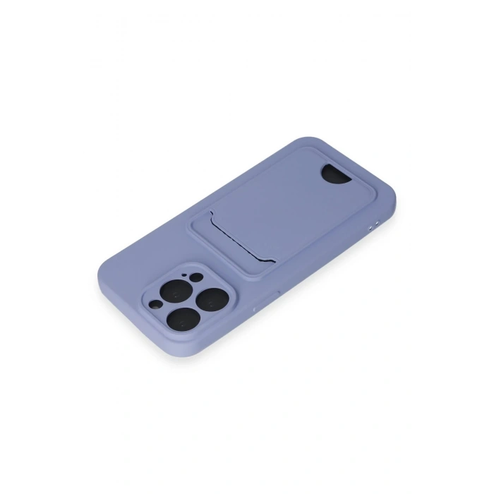 Durukar®  iPhone 14 Pro Max Kılıf Kelvin Kartvizitli Silikon - Lila