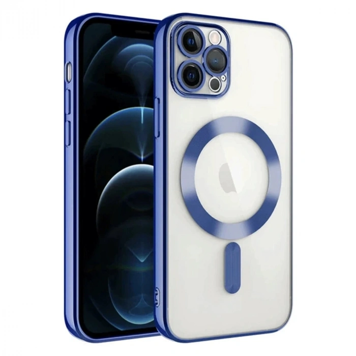 Durukar®  iPhone 14 Pro Max Kılıf Kross Magneticsafe Kapak - Lacivert
