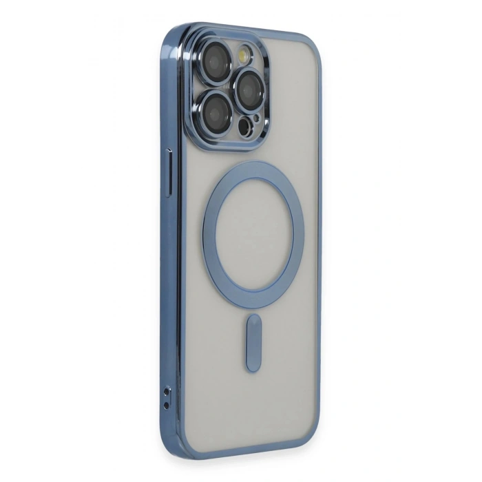 Durukar®  iPhone 14 Pro Max Kılıf Kross Magneticsafe Kapak - Sierra Blue