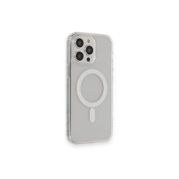 Durukar®  iPhone 14 Pro Max Kılıf Matte Şeffaf Magneticsafe - Şeffaf