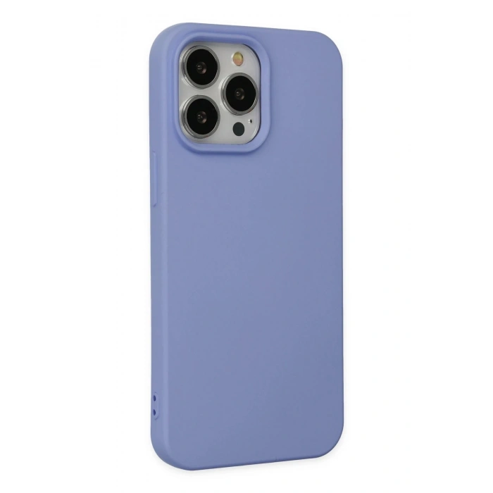 Durukar®  iPhone 14 Pro Max Kılıf Nano içi Kadife Silikon - Lila