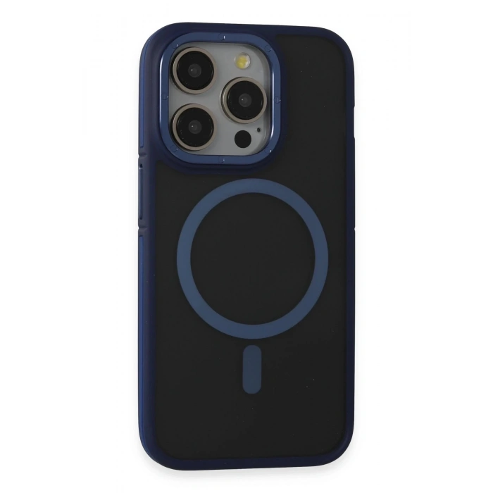 Durukar®  iPhone 14 Pro Max Kılıf Rocky Magsafe Kapak - Lacivert