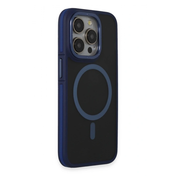 Durukar®  iPhone 14 Pro Max Kılıf Rocky Magsafe Kapak - Lacivert