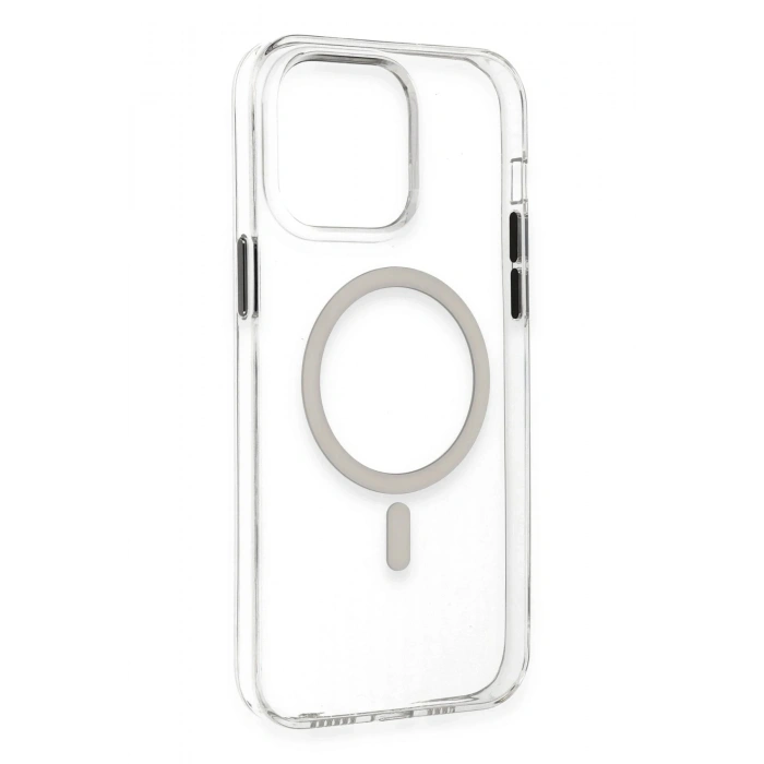 Durukar®  iPhone 14 Pro Max Kılıf Tron Şeffaf Magsafe Kapak - Şeffaf