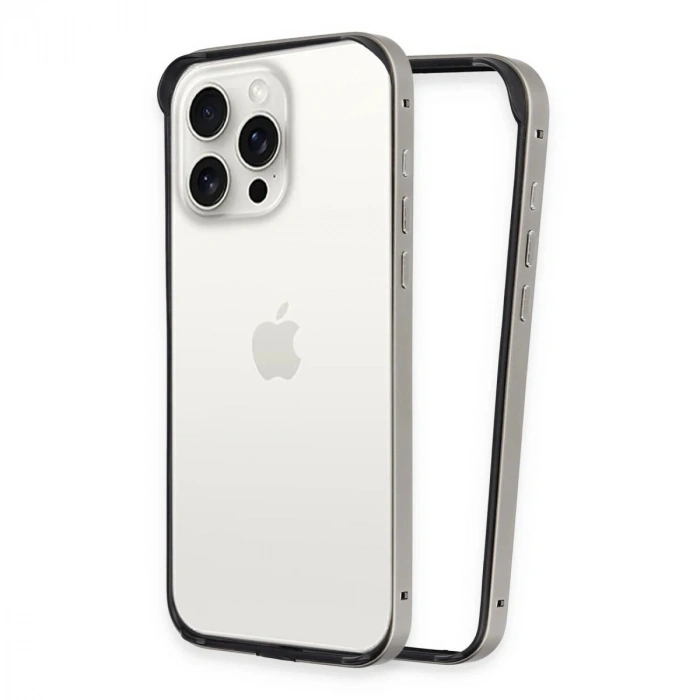 Durukar®  iPhone 14 Pro Max Land Bumper Koruma Kapak - Titan Gri