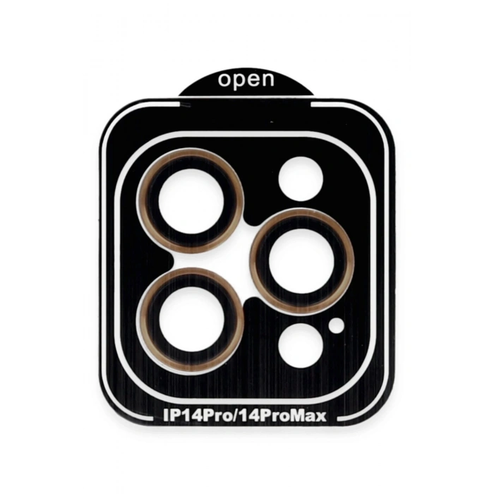 Durukar®  iPhone 14 Pro Max PVD Metal Kamera Lens - Turuncu