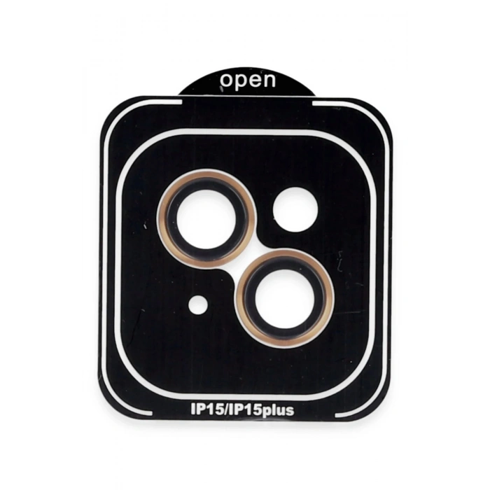 Durukar®  iPhone 14 PVD Metal Kamera Lens - Turuncu
