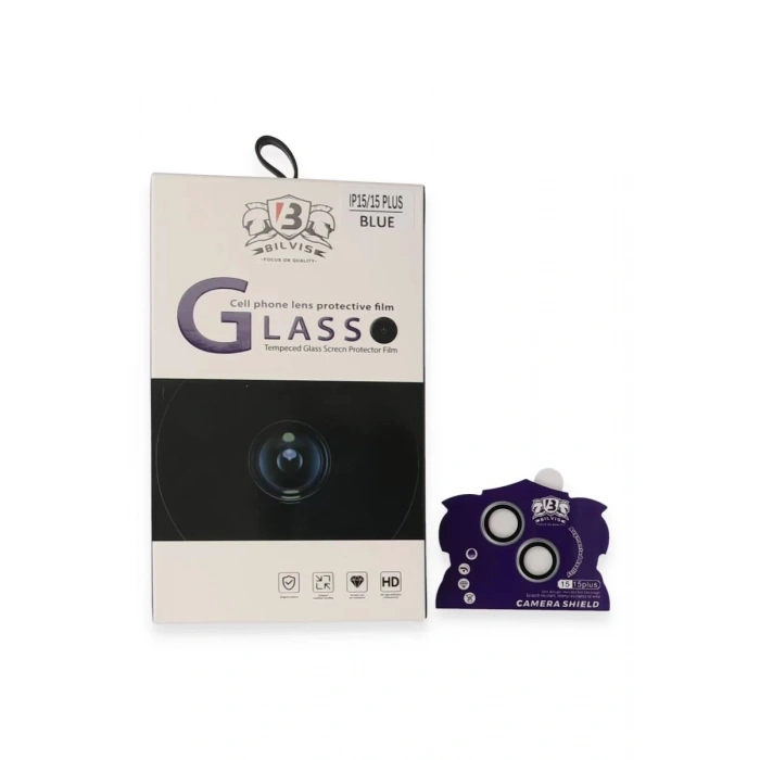 Durukar®   iPhone 15 Bilvis Titan Kamera Lens - Sierra Blue