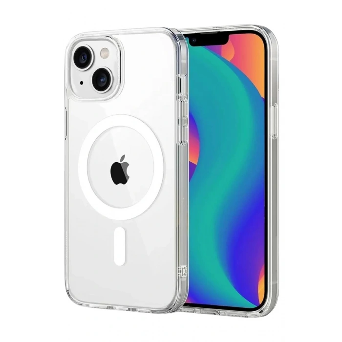Durukar®   iPhone 15 Combo Sert Şeffaf Magsafe Kapak - Şeffaf