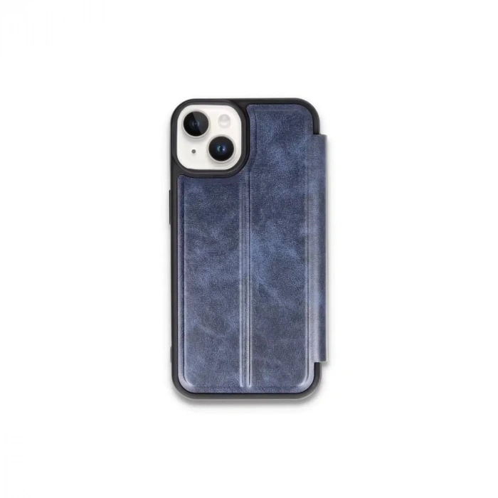 Durukar®   iPhone 15 Kılıf Flip Cover - Lacivert