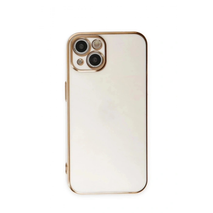 Durukar®  iPhone 15 Kılıf Volet Silikon - Beyaz