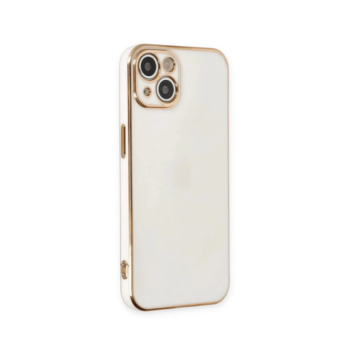Durukar®  iPhone 15 Kılıf Volet Silikon - Beyaz