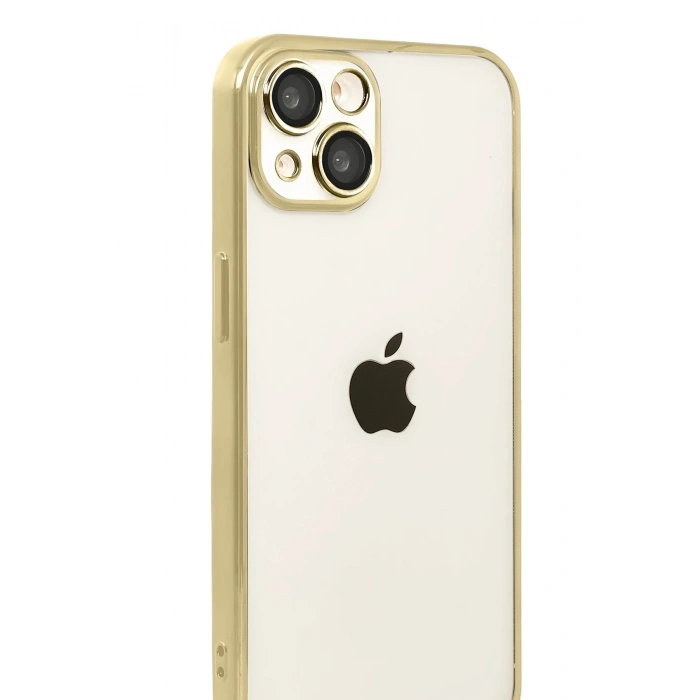 Durukar®   iPhone 15  Lensli Silikon - Gold