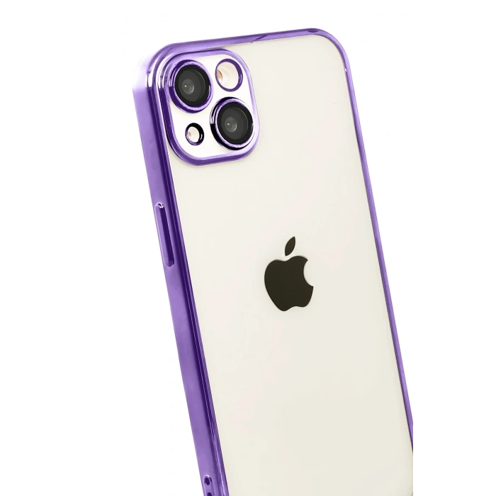 Durukar®   iPhone 15  Lensli Silikon - Mor