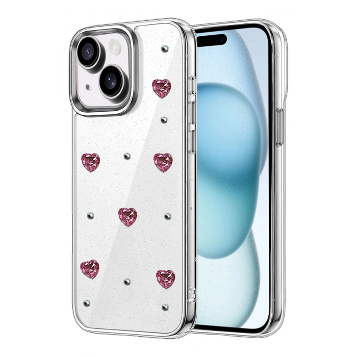 Durukar®   iPhone 15 Plus Fiyonk Desenli Kapak - Desen 3