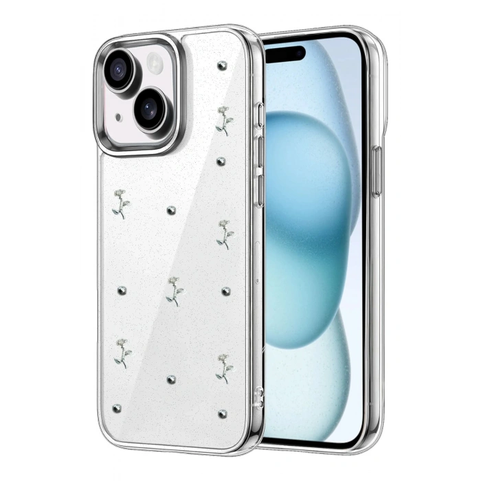 Durukar®   iPhone 15 Plus Fiyonk Desenli Kapak - Desen 4