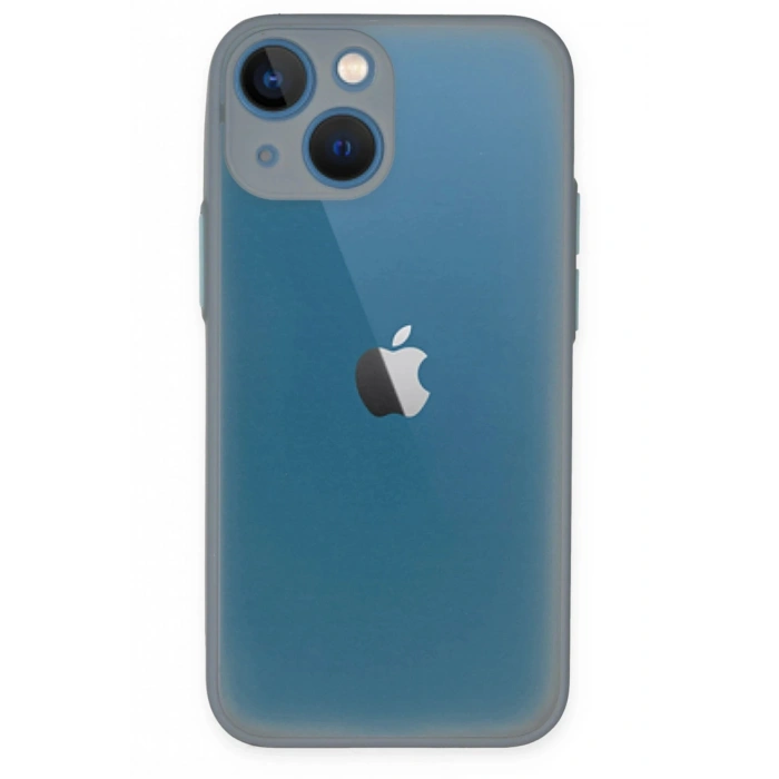 Durukar®  iPhone 15 Plus Kılıf Montreal Silikon Kapak - Gri