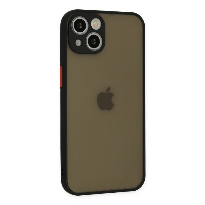 Durukar®  iPhone 15 Plus Kılıf Montreal Silikon Kapak - Siyah
