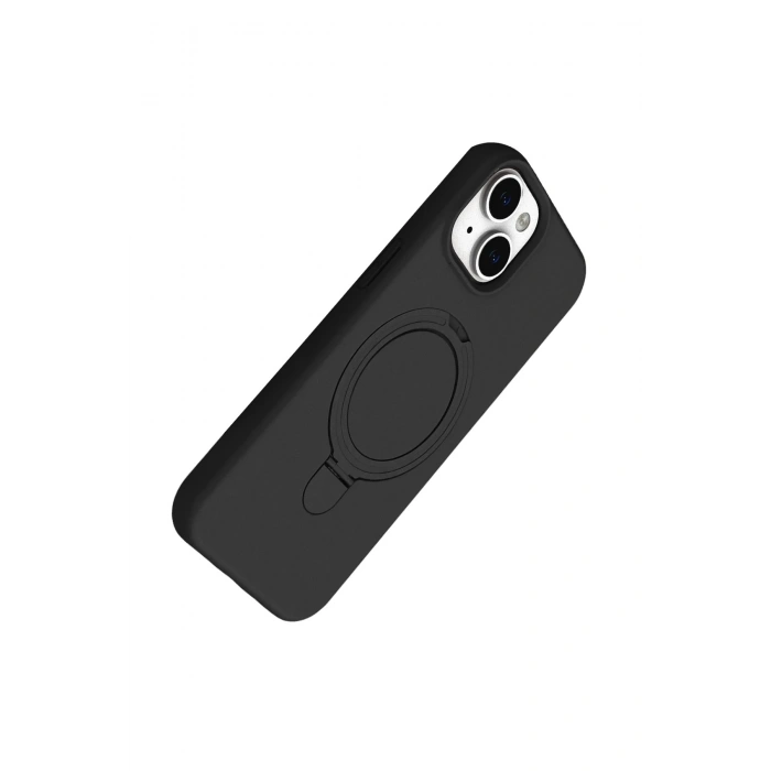 Durukar®   iPhone 15 Plus Regal Magsafe Standlı Kapak - Siyah
