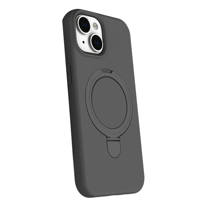 Durukar®   iPhone 15 Plus Regal Magsafe Standlı Kapak - Titan Gri