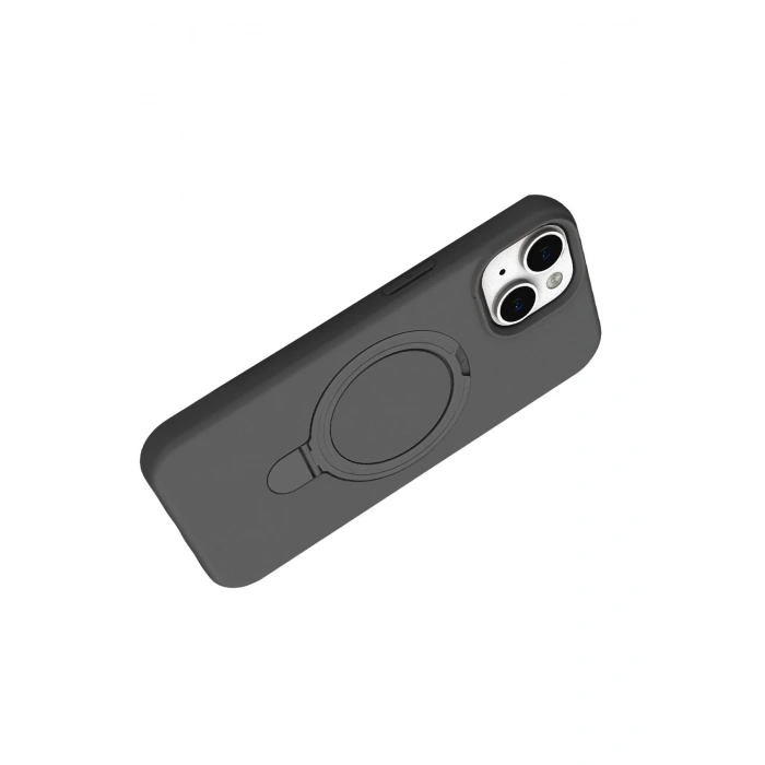 Durukar®   iPhone 15 Plus Regal Magsafe Standlı Kapak - Titan Gri
