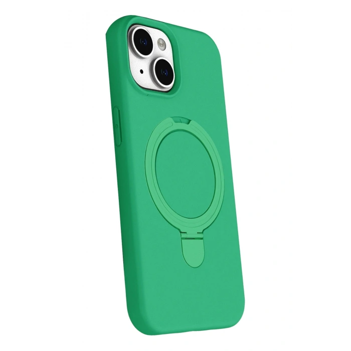 Durukar®   iPhone 15 Plus Regal Magsafe Standlı Kapak - Yeşil