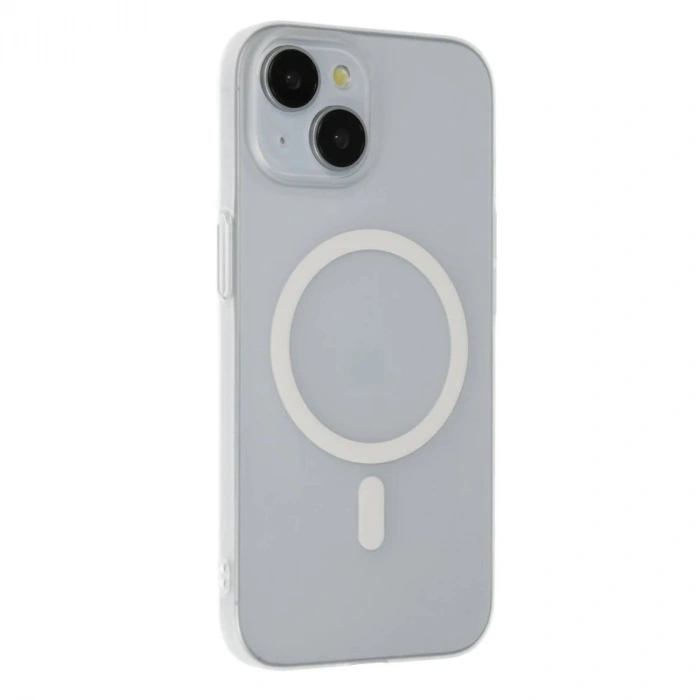 Durukar®  iPhone 15 Plus Tuna PC Slim Magsafe Kapak - Şeffaf