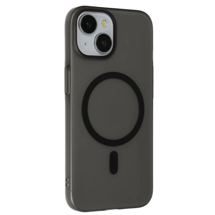 Durukar®  iPhone 15 Plus Tuna PC Slim Magsafe Kapak - Siyah