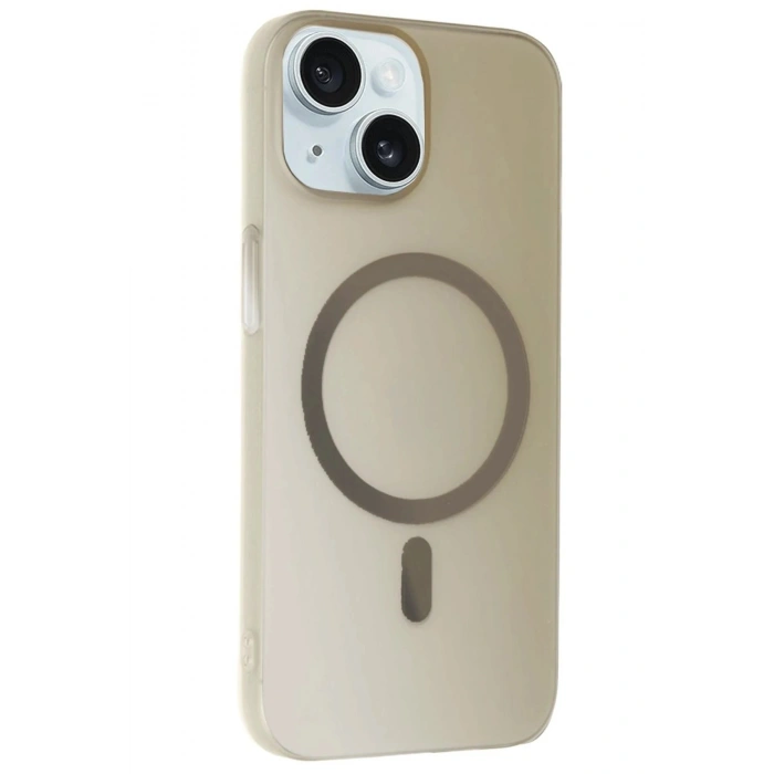 Durukar®  iPhone 15 Plus Tuna PC Slim Magsafe Kapak - Titan Gri