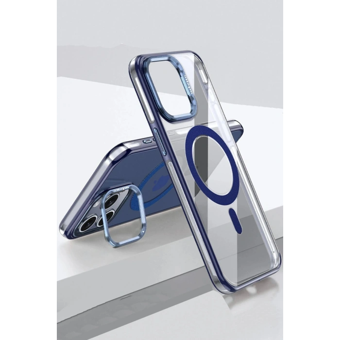 Durukar®  iPhone 15 Pro Drop Magsafe Kapak - Lacivert