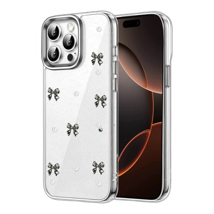 Durukar® iPhone 15 Pro Bow Patterned Case - Design 8