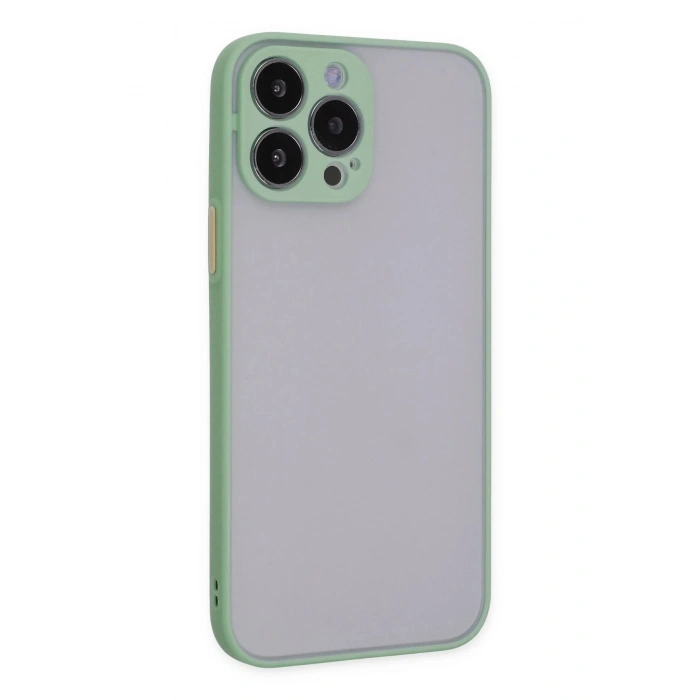 Durukar®  iPhone 15 Pro Kılıf Montreal Silikon Kapak - Açık Yeşil