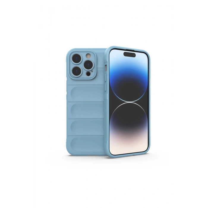 Durukar®  iPhone 15 Pro Kılıf Optimum Silikon - Sky Blue