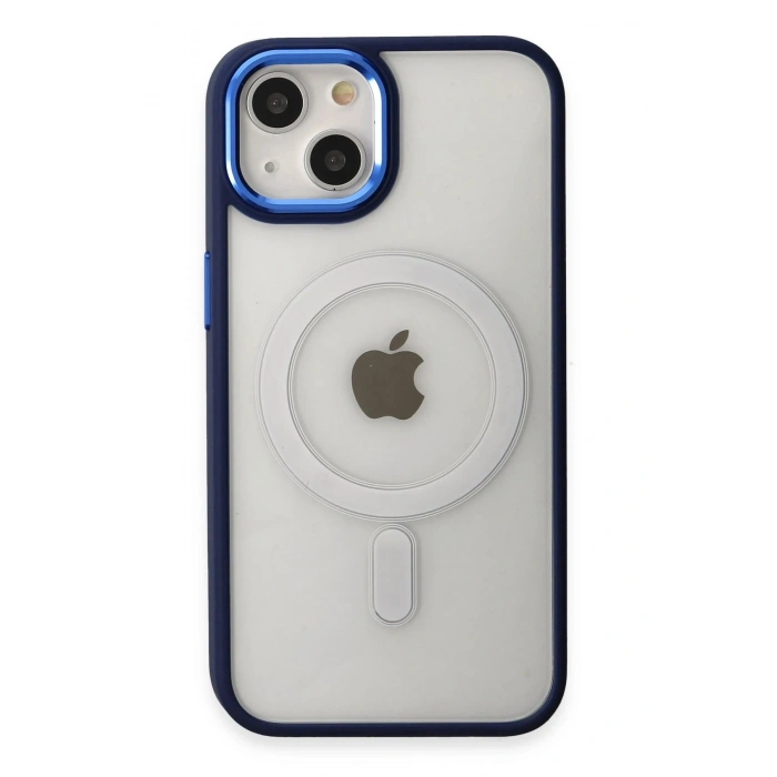 Durukar®  iPhone 15 Pro Kılıf Room Magneticsafe Silikon - Lacivert