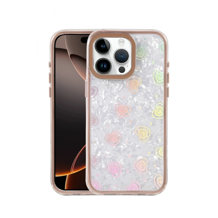 Durukar®   iPhone 15 Pro Lumi Desenli Kapak - Çöl Titanyum