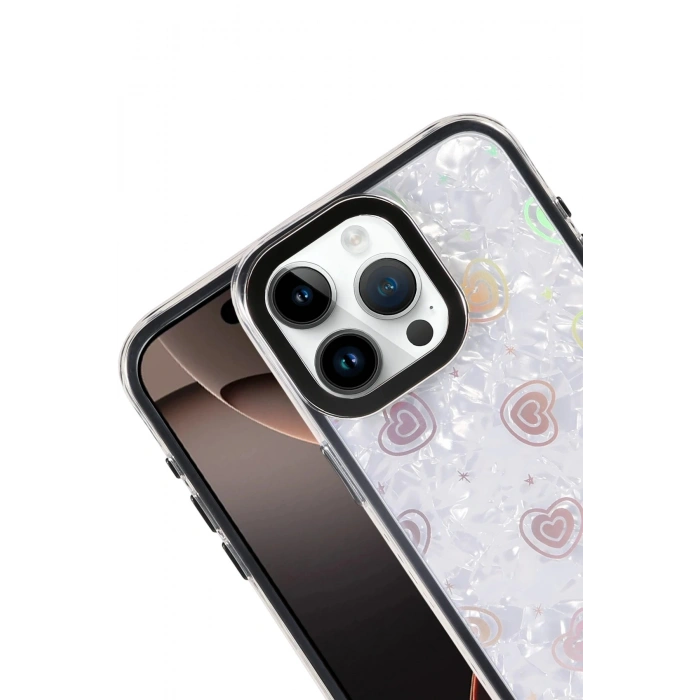 Durukar®   iPhone 15 Pro Lumi Desenli Kapak - Siyah